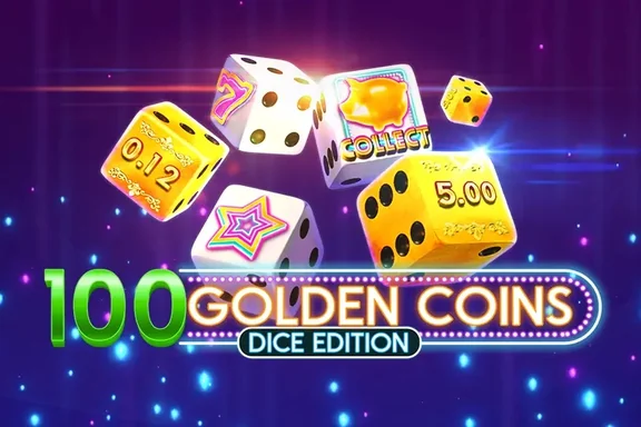 Capa do slot 100 Golden Coins Dice Edition